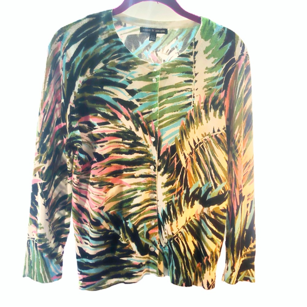 Cable & Gauge 🅝🅦🅞🅣 Floral Pattern Size M